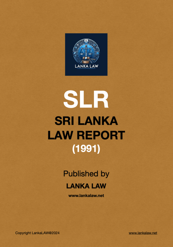 Sri Lanka Law Report (1991)