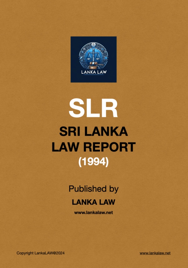 Sri Lanka Law Report (1994)