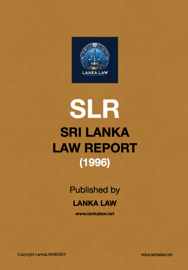 Sri Lanka Law Report (1996)