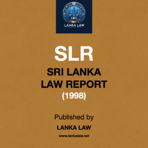 Sri Lanka Law Report (1998)