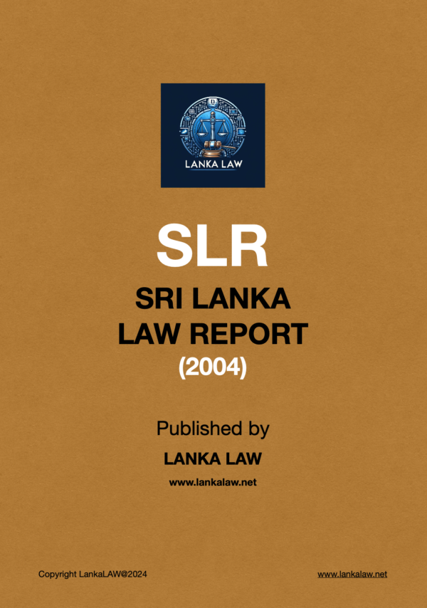 Sri Lanka Law Report (2004)