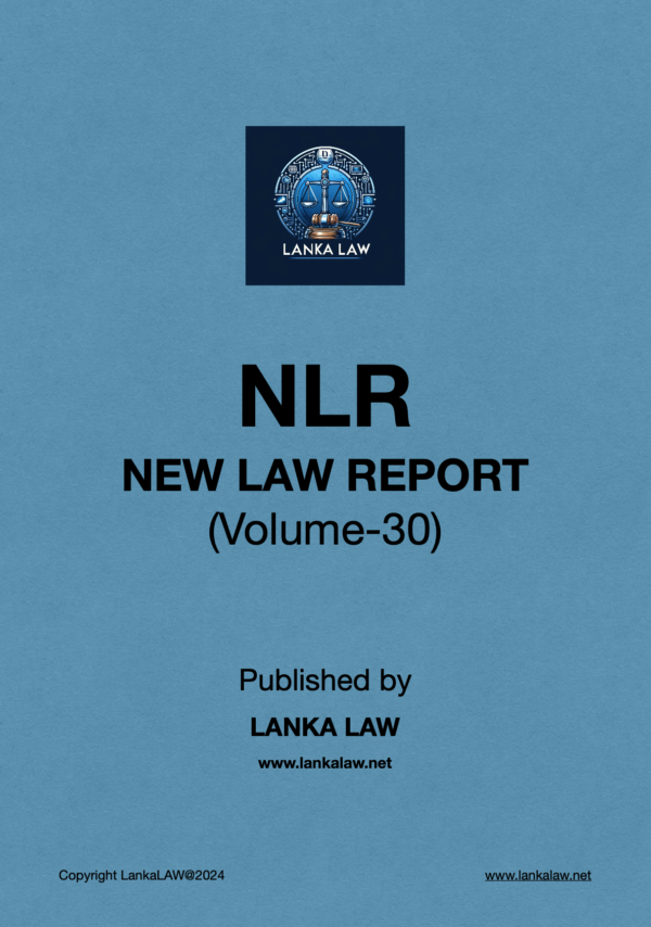 New Law Report (Volume 30)