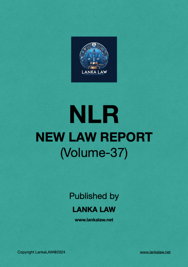 New Law Report (Volume 37)