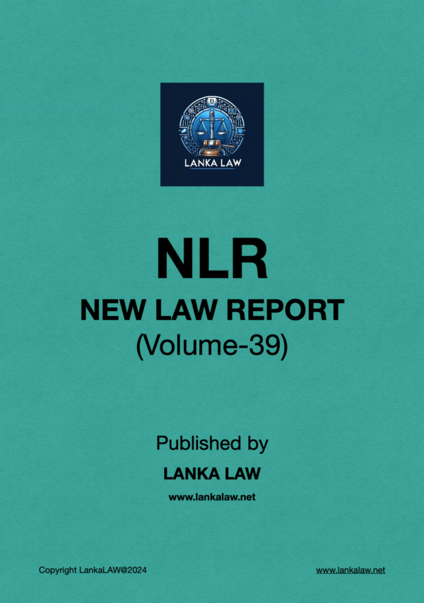 New Law Report (Volume 39)