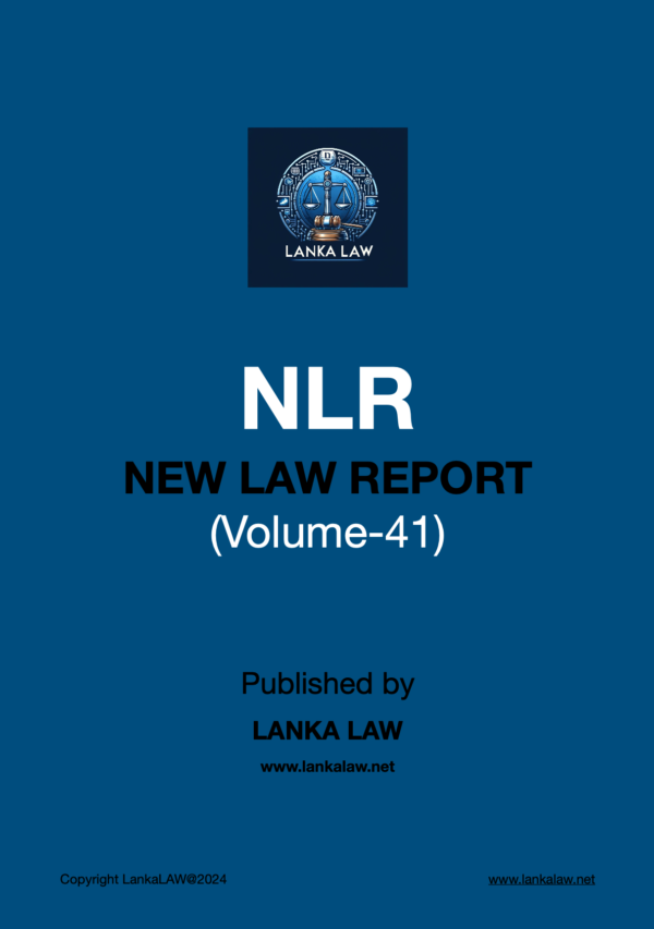 New Law Report (Volume 41)