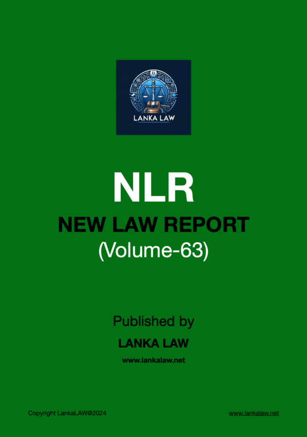 New Law Report (Volume 63)