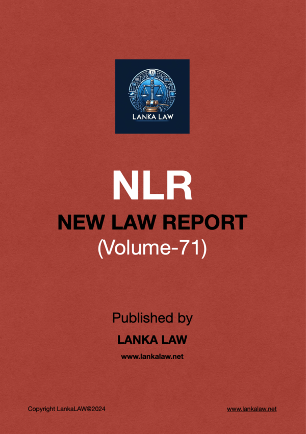 New Law Report (Volume 71)