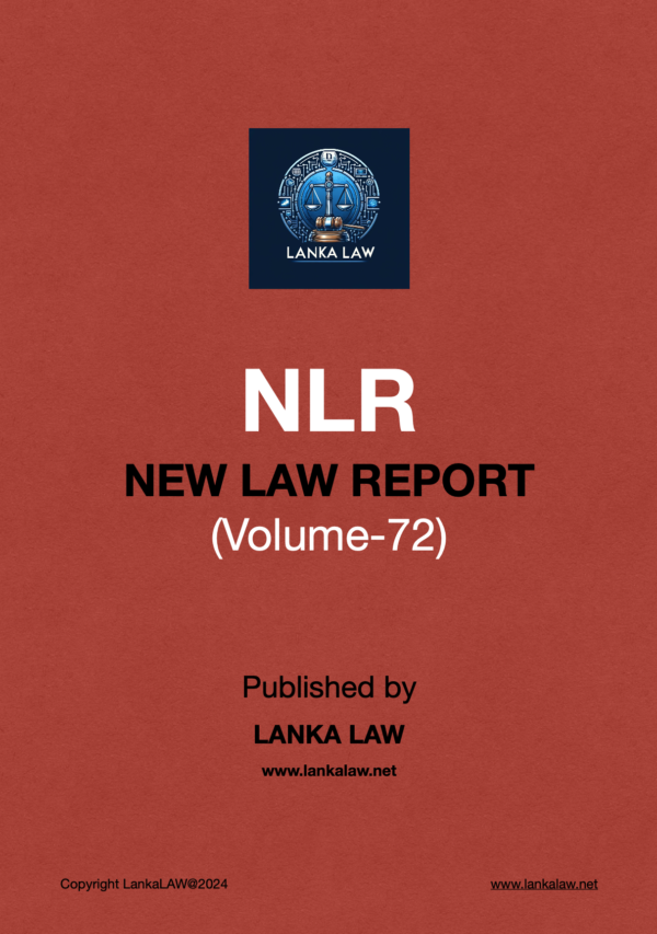 New Law Report (Volume 72)