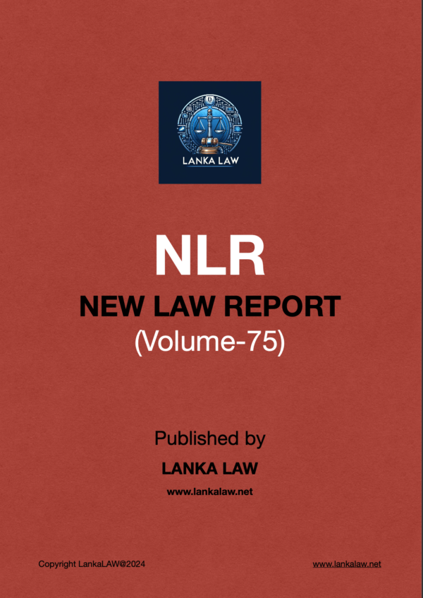 New Law Report (Volume 75)