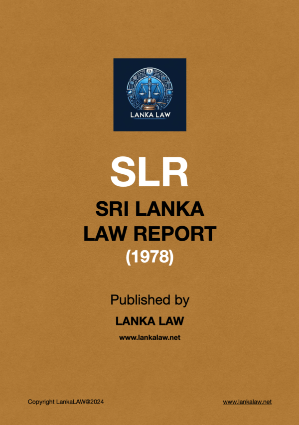 Sri Lanka Law Report (1978)