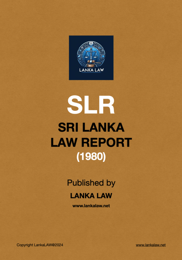 Sri Lanka Law Report (1980)