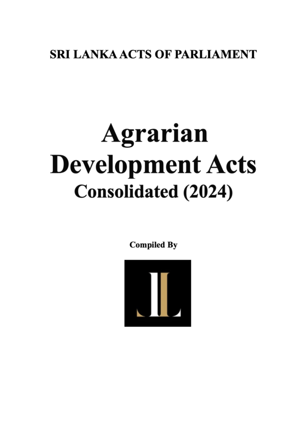 Agrarian Development Act (Consolidated) 2024